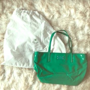 Kate Spade!  Green patent handbag